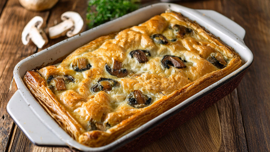 Rezeptbild für Pilzpastete mit Gorgonzola-Creme