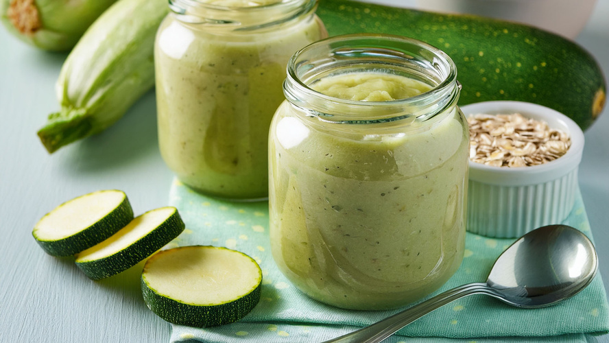 Rezeptbild für Babybrei mit Zucchini, Kartoffel und Haferflocken