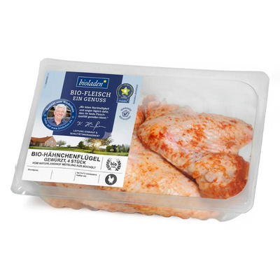 Produktfoto zu Bioladen* Hähnchenflügel gewürzt 4Stück 300g