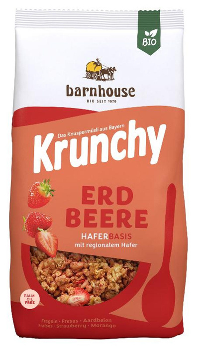Produktfoto zu Barnhouse Krunchy Erdbeer 375g