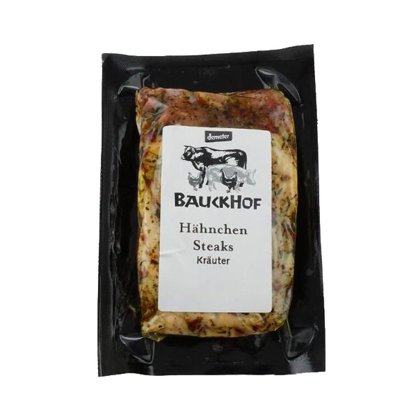 Produktfoto zu Bauckhof Hähnchensteaks 2er Kräuter ca. 300g