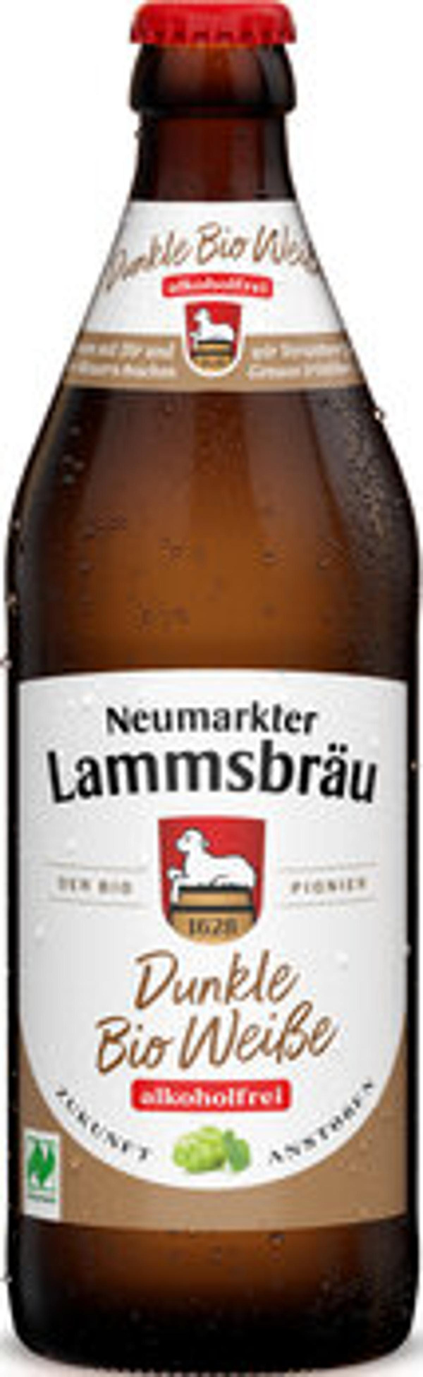 Produktfoto zu Lammsbräu Dunkle Weiße alkoholfrei 0,5L