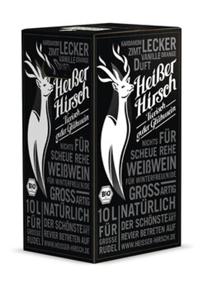 Produktfoto zu 10 Liter Heißer Hirsch Glühwein weiß