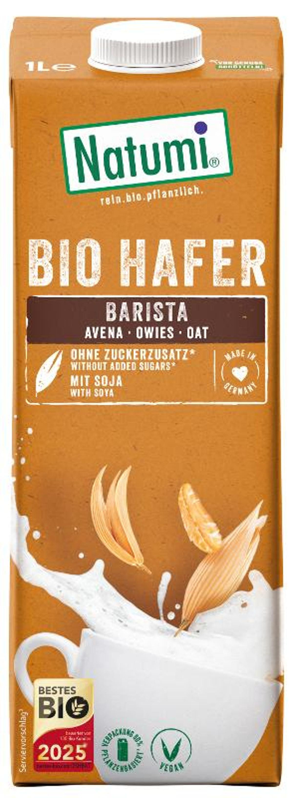 Produktfoto zu Natumi Haferdrink Barista 1L