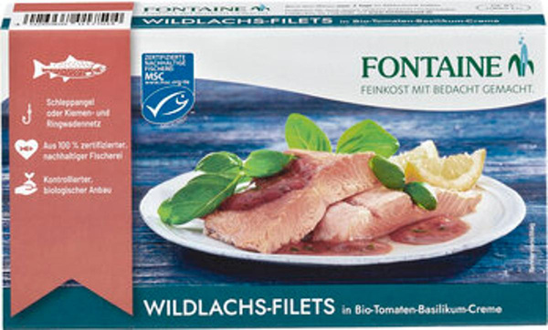 Produktfoto zu Fontaine Wildlachsfilet Tomate Basilikum 200g