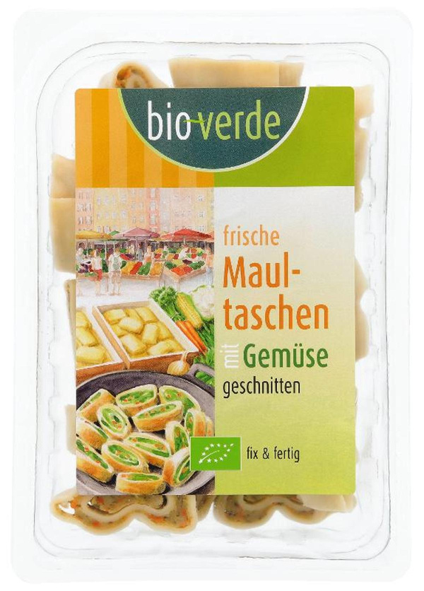 Produktfoto zu bioverde Maultaschen geschnitten  mit Gemüsefüllung 250g