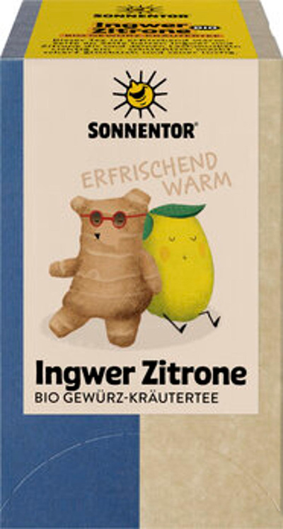 Produktfoto zu SONNENTOR Ingwer Zitrone Tee 18 TB