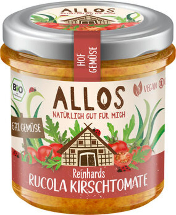 Produktfoto zu Allos Hofgemüse Rucola Kirschtomate 135g