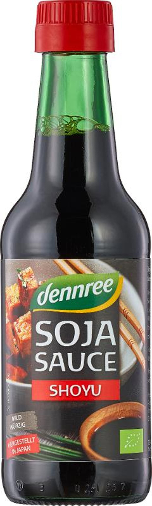 Produktfoto zu dennree Sojasauce Shoyu, mild 250ml