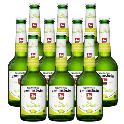 Produktfoto zu Kiste Lammsbräu NaturRadler 10x0,33L
