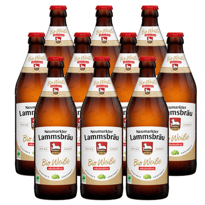 Produktfoto zu Kiste Lammsbräu Weiße alkoholfrei 10x0,5L
