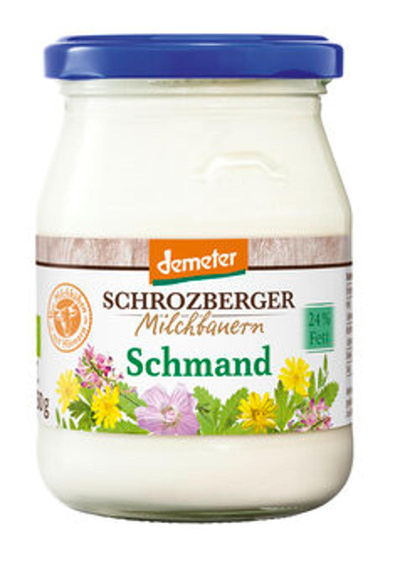 Produktfoto zu Schrozberger Schmand im Glas 24% 250g