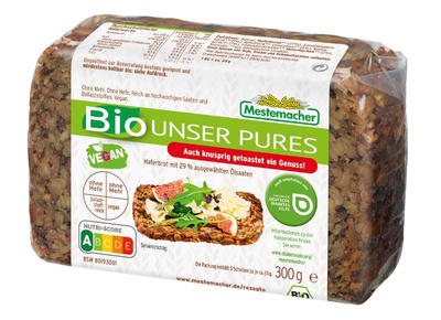 Produktfoto zu Mestemacher "Unser Pures" Brot vegan 300g