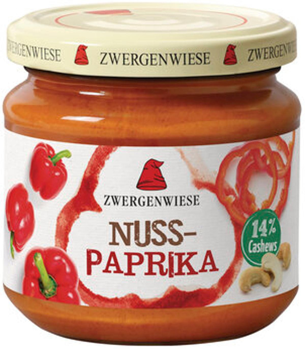 Produktfoto zu Zwergenwiese Nuss Paprika Aufstrich 200g