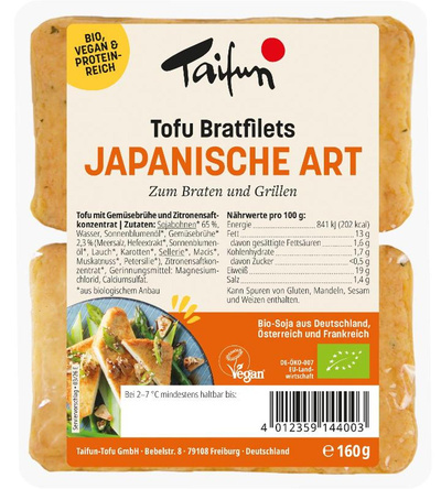 Produktfoto zu Taifun Japanische Bratfilets 160g