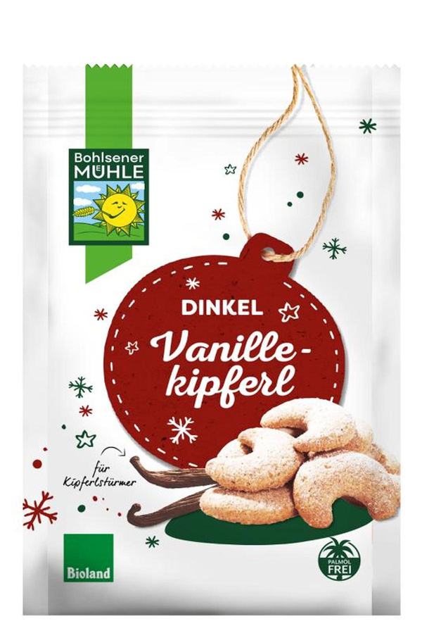 Produktfoto zu Bohlsener Mühle Vanillekipferl Dinkel-Butter 125g