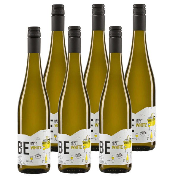 Produktfoto zu Kiste Schäfer-Heinrich Be Happy weiß 6x0,75L