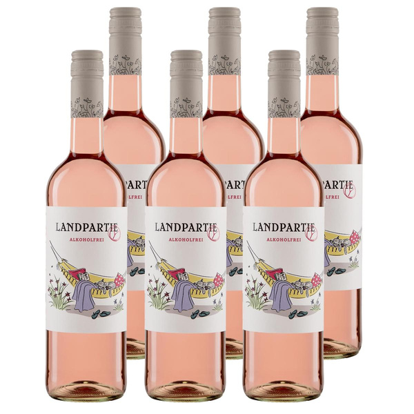 Produktfoto zu Kiste Landpartie alkoholfrei rosé 6x0,75l