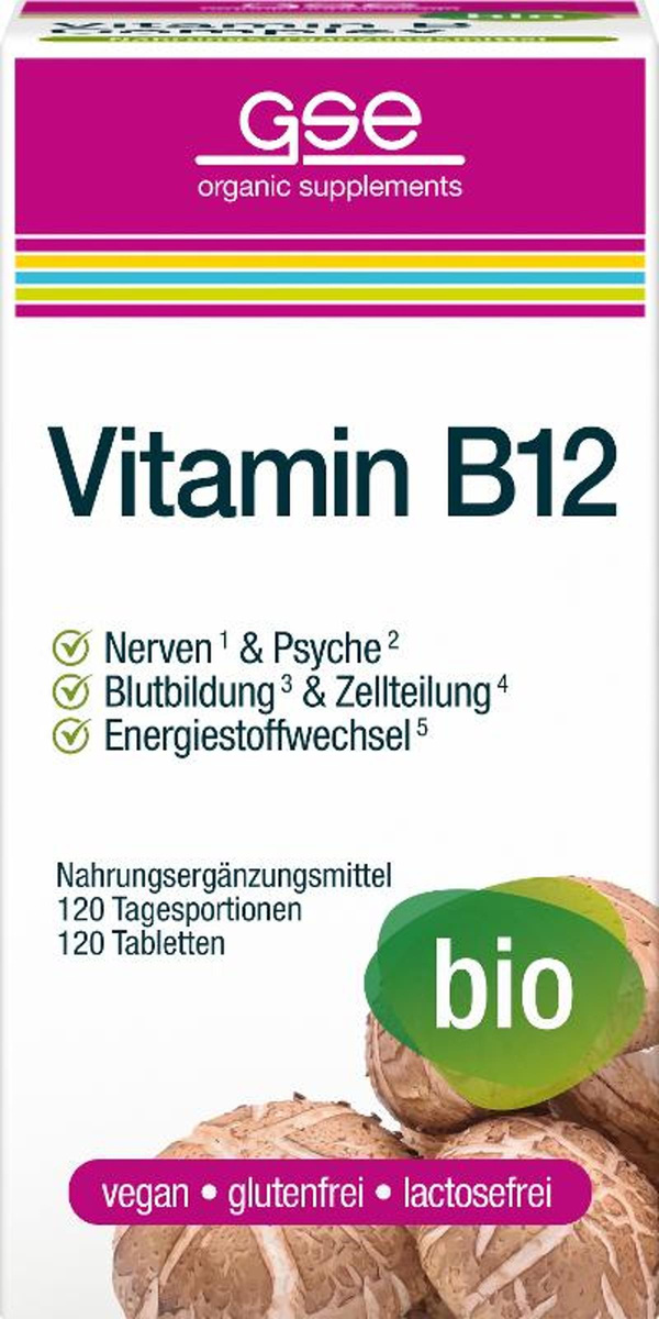 Produktfoto zu GSE Vitamin B12 Compact 120 Tabletten