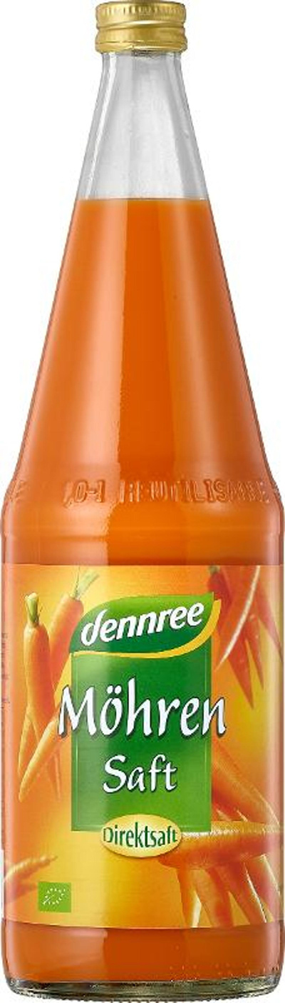 Produktfoto zu dennree Möhrensaft 1L