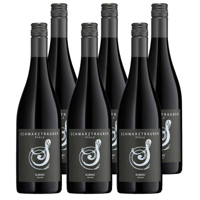 Produktfoto zu Kiste Weingut Schwarztrauber Rubinio 6x0,75L