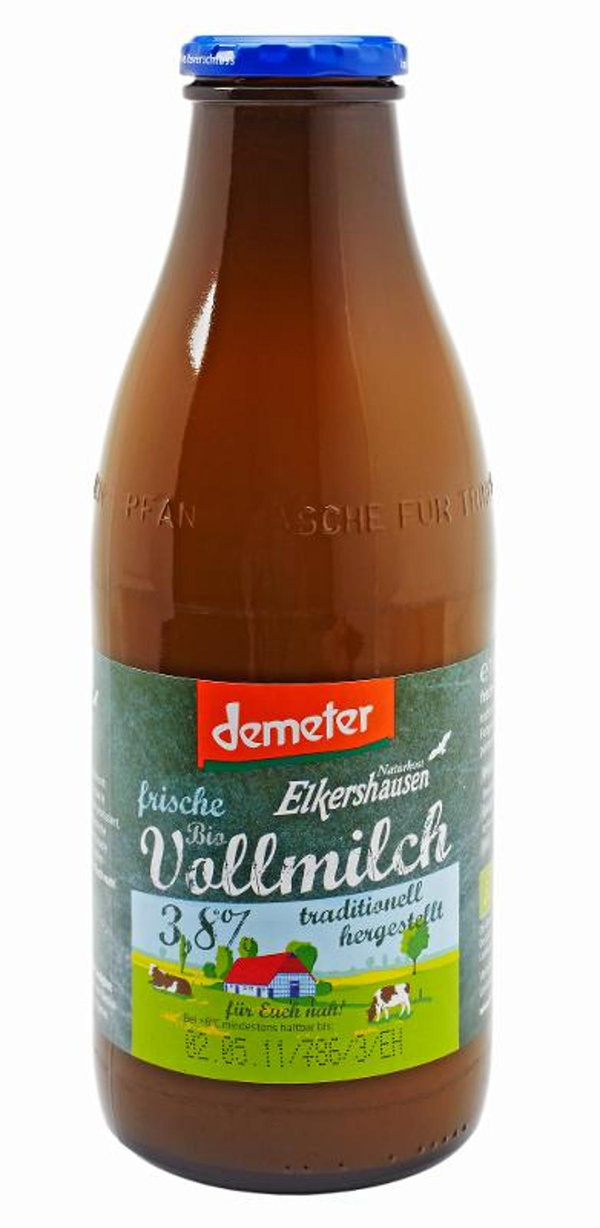 Produktfoto zu Demeter Milch 3,8% 1L