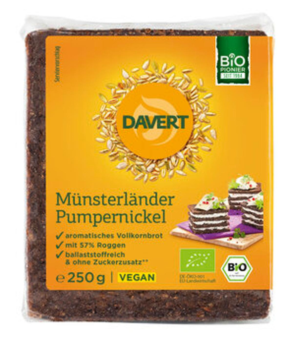 Produktfoto zu Davert Pumpernickel 250g