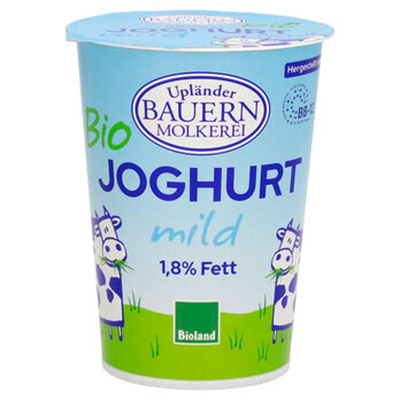 Produktfoto zu Upländer Naturjoghurt 1,8% 500g