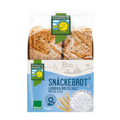 Produktfoto zu Bohlsener Mühle Snäckebrot Salz Laugen 200g