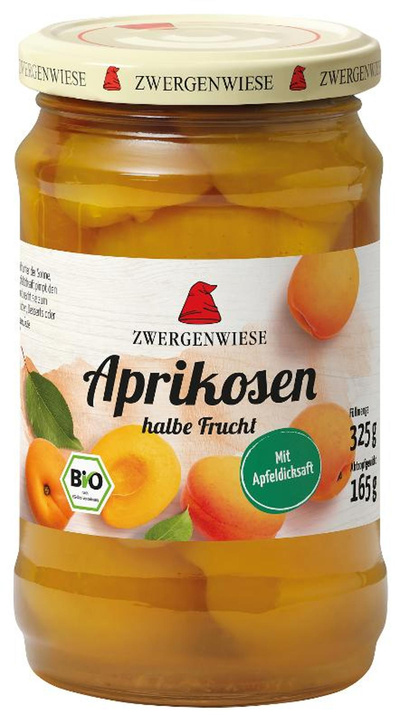 Produktfoto zu Zwergenwiese Aprikosen 325g