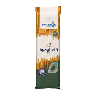 Produktfoto zu Spielberger Mühle Dinkel Spaghetti hell 500g