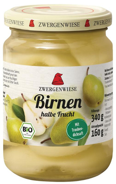 Produktfoto zu Zwergenwiese Birnen 340g