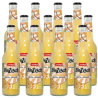 Produktfoto zu Kiste Voelkel Bio Zisch Natur Orange 12x0,33L