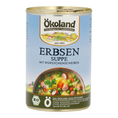 Produktfoto zu Ökoland Erbsentopf 400g