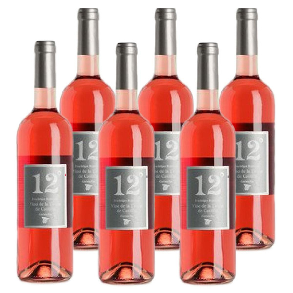 Produktfoto zu Kiste Bioladen 12° Grad rosé 6x0,75L