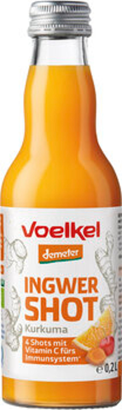 Produktfoto zu Voelkel Shot Ingwer & Kurkuma 0,2L