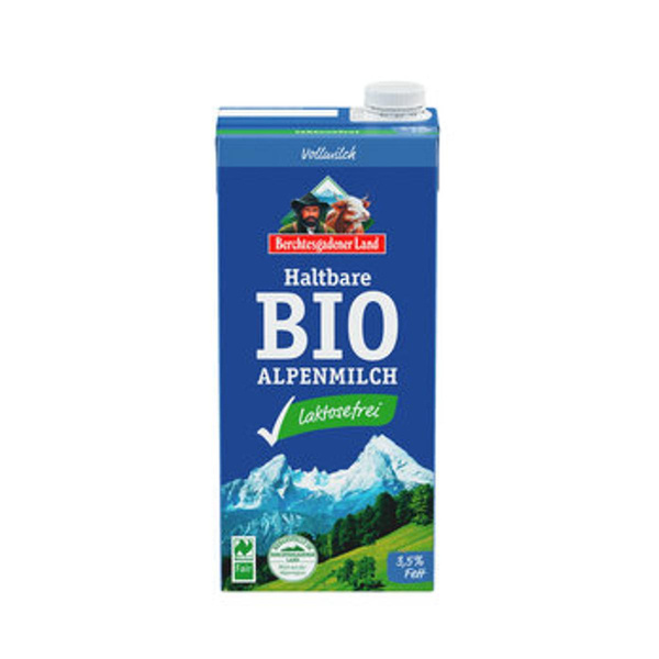 Produktfoto zu Berchtesgadener Land Laktosefreie H-Milch 3,5% 1 L