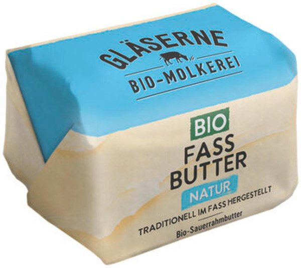 Produktfoto zu Gläserne Molkerei Fassbutter Sauerrahm natur 250 g