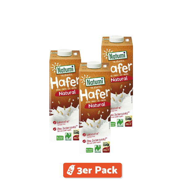 Produktfoto zu 3er Pack Natumi Haferdrink natur 1L