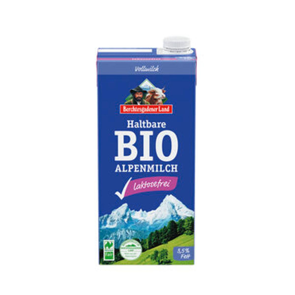 Produktfoto zu Berchtesgadener Land Laktosefreie H-Milch 3,5% 1 L