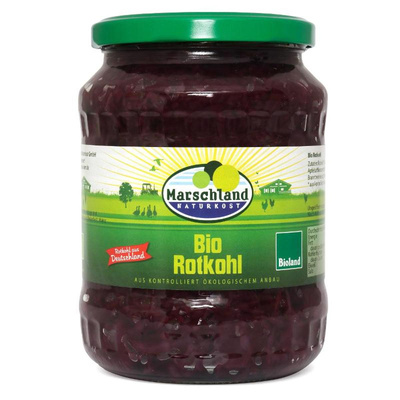 Produktfoto zu Marschland Rotkohl im Glas 680g