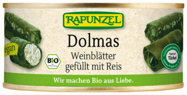 Produktfoto zu Rapunzel Weinblätter gefüllt mit Reis 280g