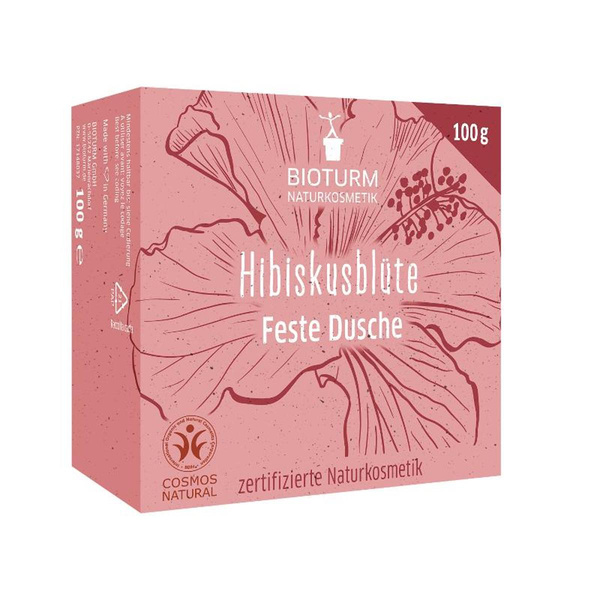 Produktfoto zu Bioturm Feste Dusche Hibiskus 100g