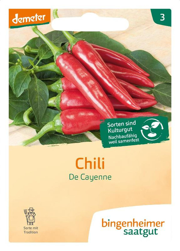 Produktfoto zu Bingenheimer Saatgut Chili De Cayenne Samen