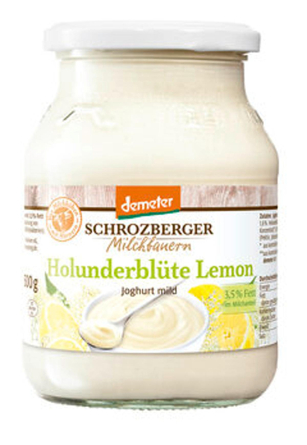 Produktfoto zu Schrozberger Joghurt Holunderblüte-Lemon 3,7% 500g