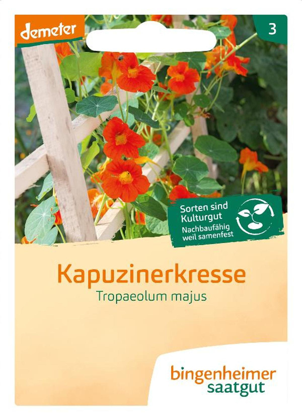 Produktfoto zu Bingenheimer Saatgut Kapuzinerkresse Samen