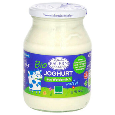 Produktfoto zu Upländer Naturjoghurt mild 3,7%  500g