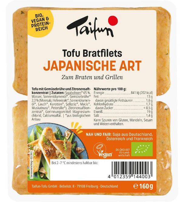Produktfoto zu Taifun Japanische Bratfilets 160g