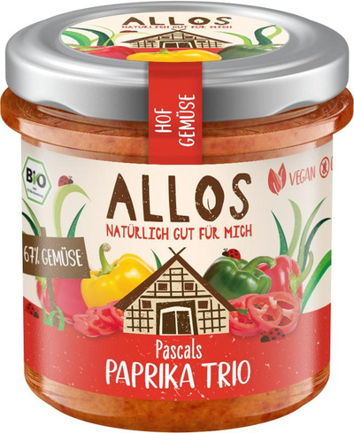 Produktfoto zu Allos Hofgemüse Paprika Trio 135g