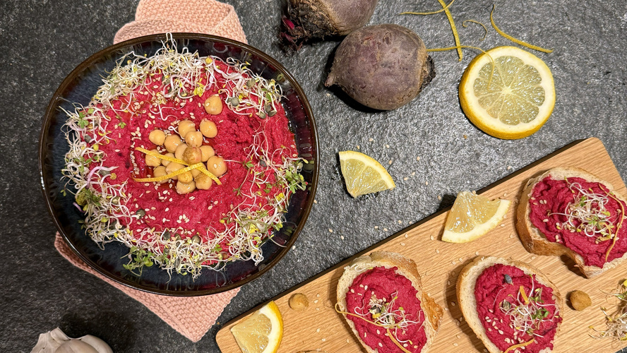 Rezeptbild für Rote Bete Hummus